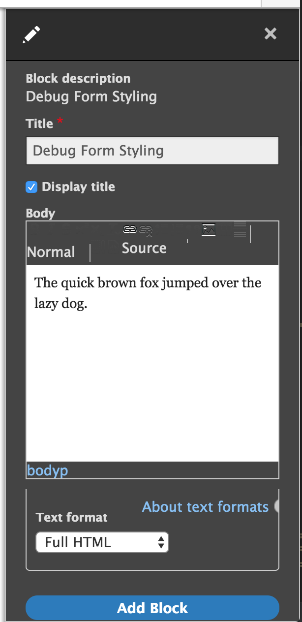 Off-canvas styles override CKEditor's reset and theme