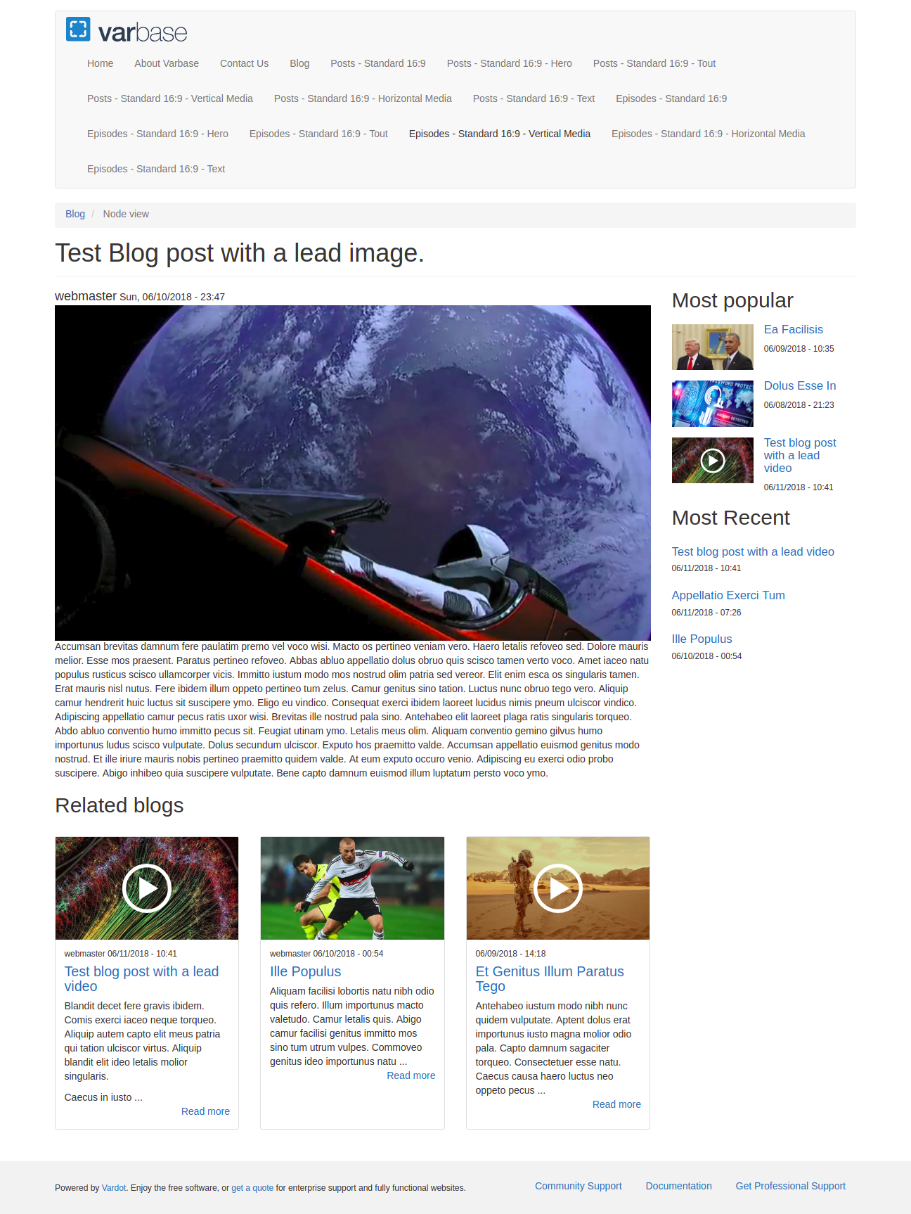 Varbase Blog Corporate Blog