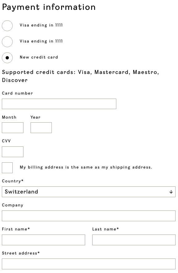 billing same as shipping