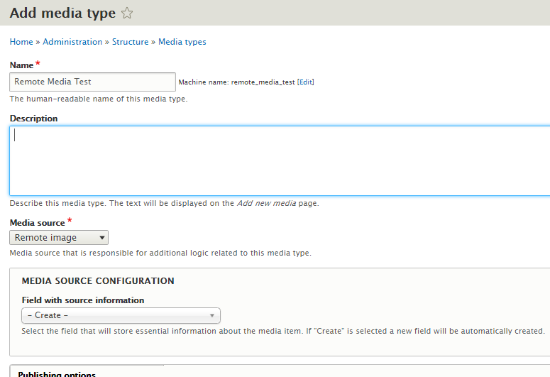 MEDIA SOURCE CONFIGURATION