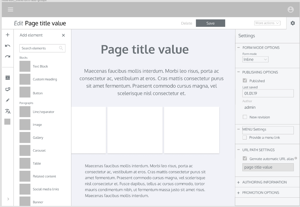 Directional Feedback For The Next Gen Admin Ui 3024584 Drupal Org