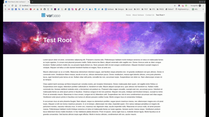 Switch CSS management for [Varbase Media Header] from LESS to SCSS with Gulp as the task manager and make use of the (RFS) Responsive Font Size SCSS library