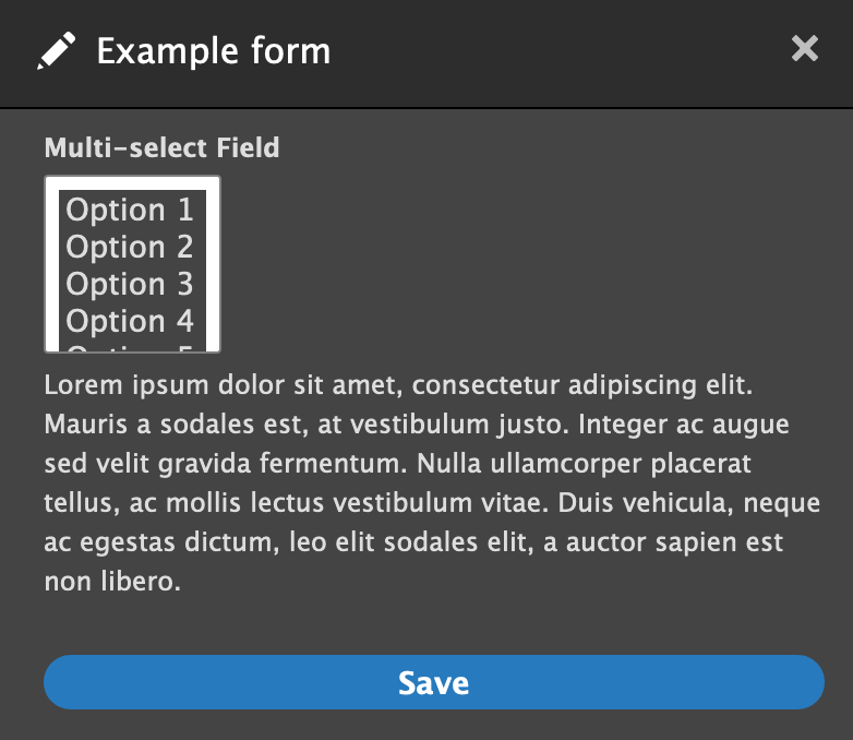 screenshot with incorrect option color