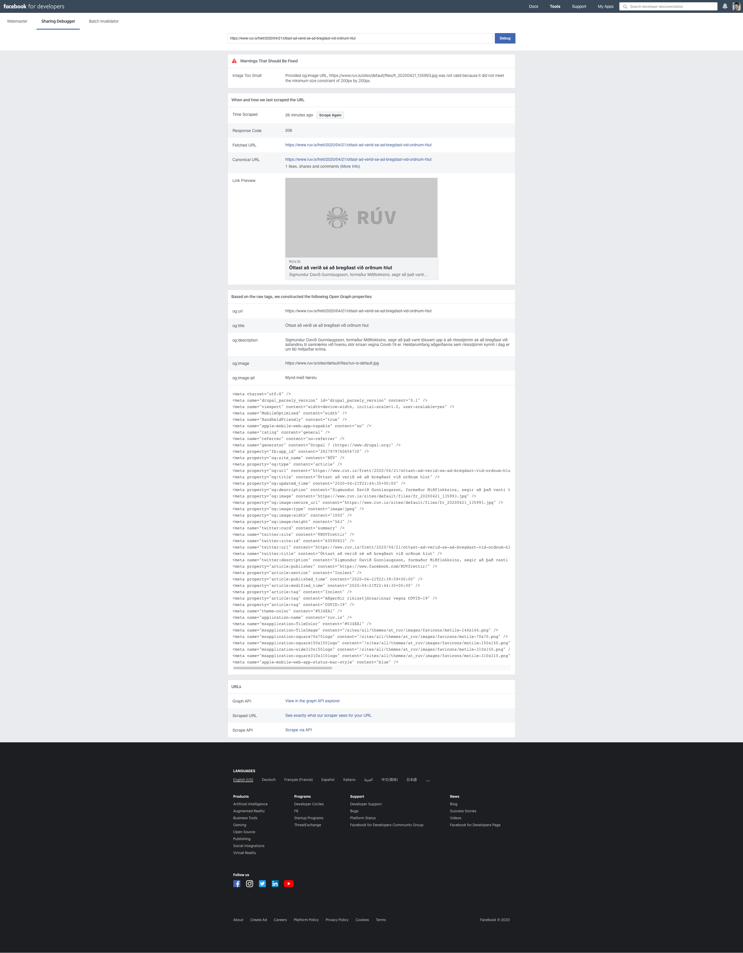 Facebook Unable To Retrive Image From Og Image Too Small But Image File Is Ok Drupal Org Facebook Unable To Retrive Image From Og Image Too Small But Image File Is Ok Drupal Org