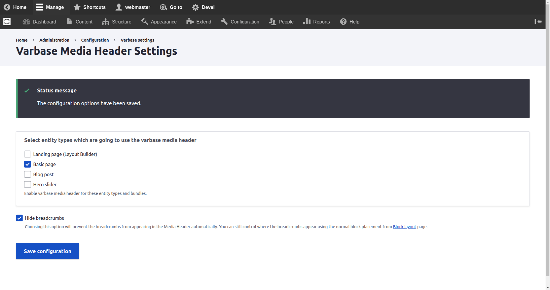 Add the ability to hide breadcrumbs from the Media Header [3180926