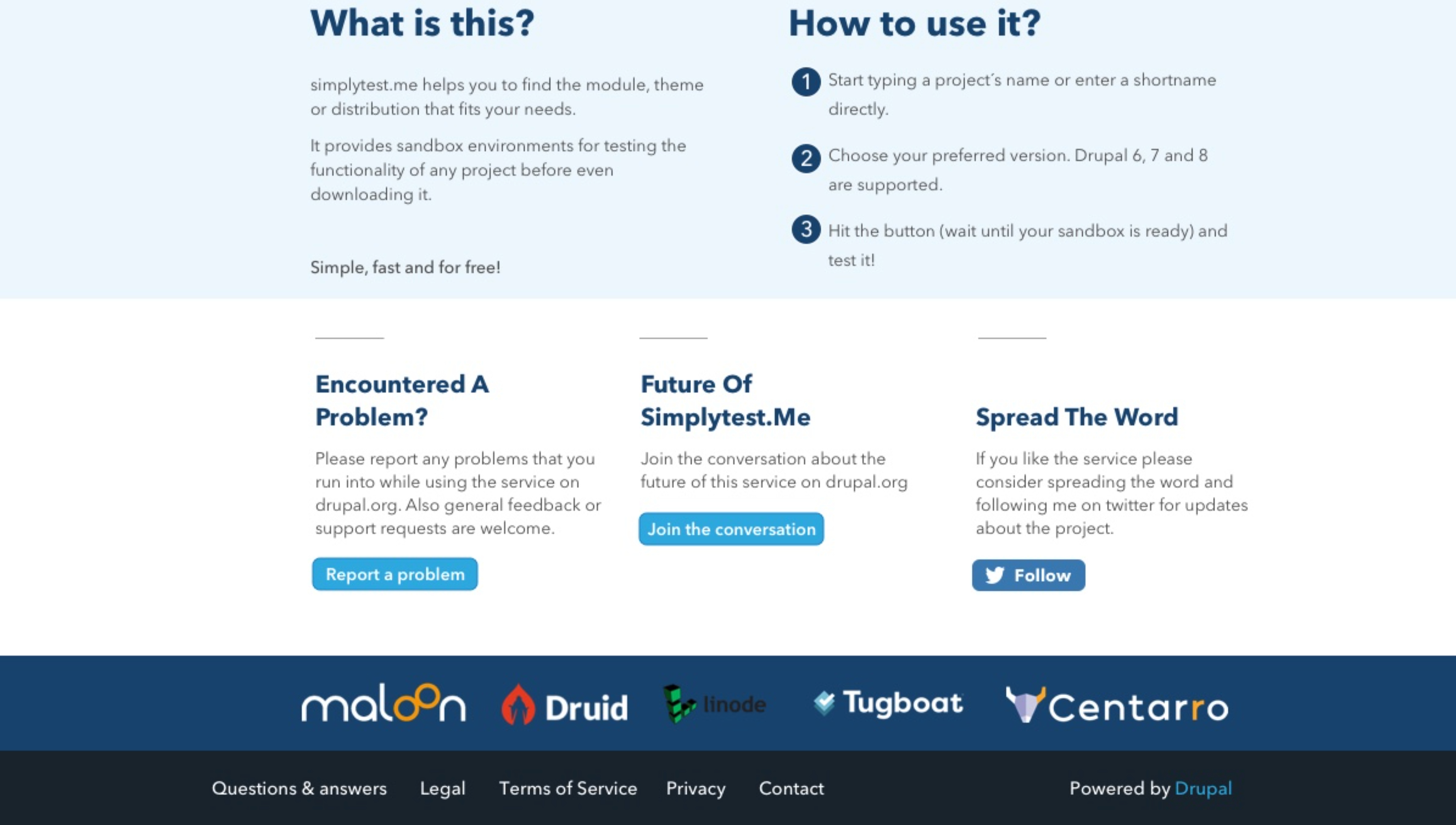 Create template for footer [#3199427] | Drupal.org