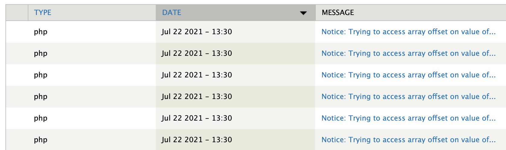 Notice: Trying To Access Array Offset On Value Of Type Null In  Field_Views_Field_Default_Views_Data() (Line 123 Of Field.Views.Inc) (Php  7.4) [#3225149] | Drupal.Org