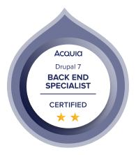 Acquia Certified Back End Specialist - Drupal 7 (2015)