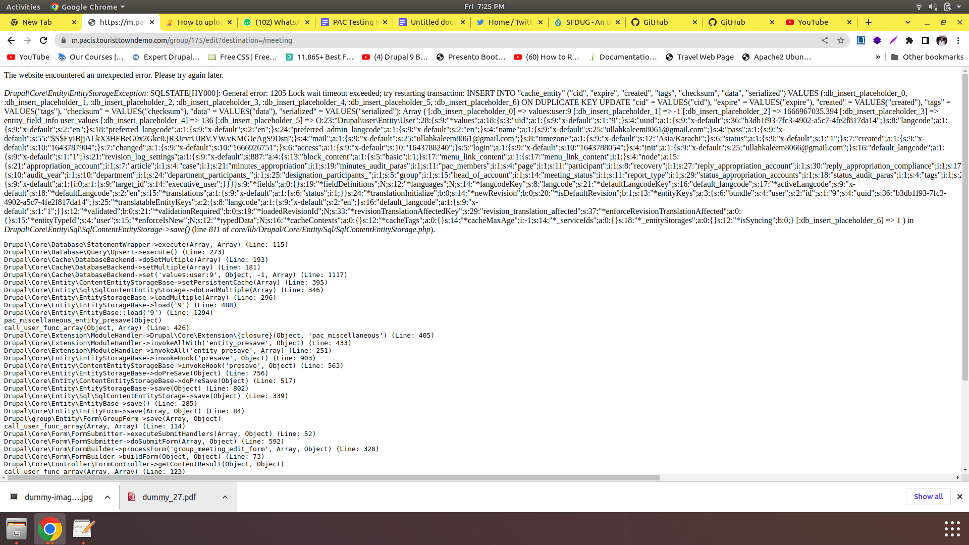 Order-Completion: Lock Wait Timeout Exceeded; Try Restarting Transaction;  [#3158393] | Drupal.Org
