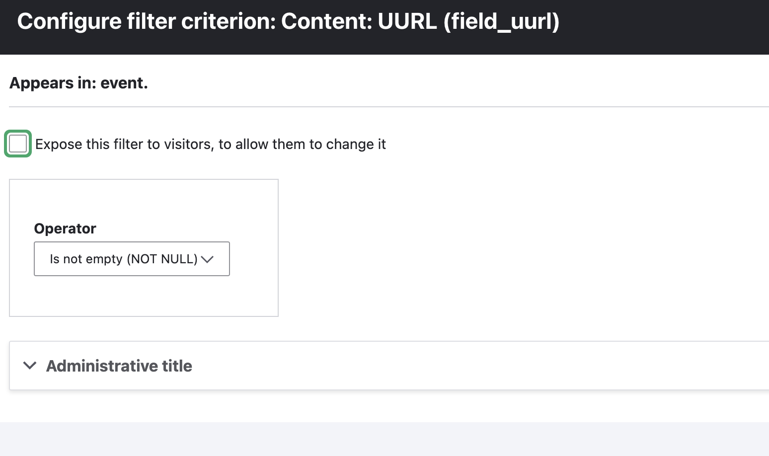 RRULE filter
