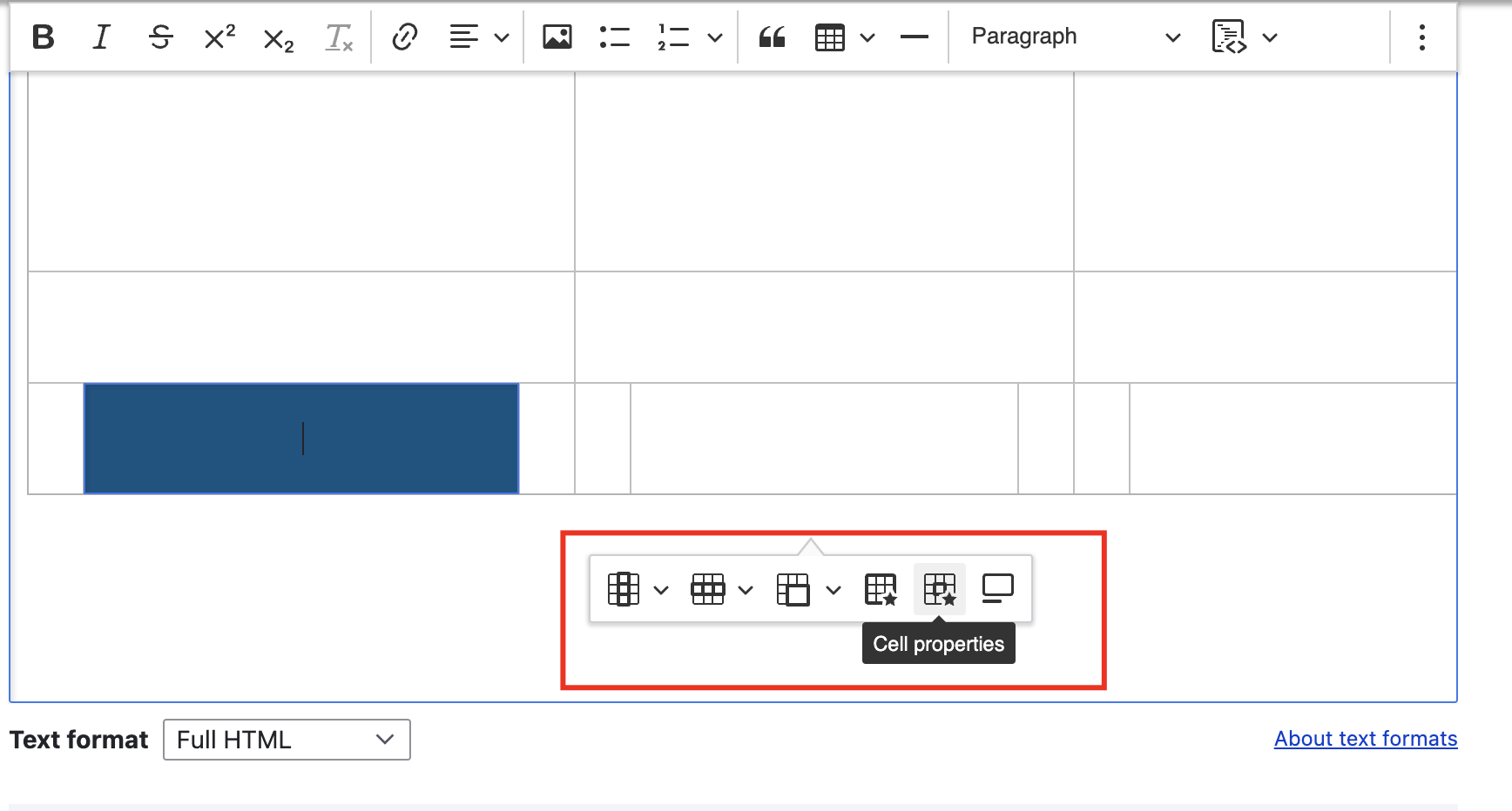 CKEditor 5 is missing table properties and table cell properties
