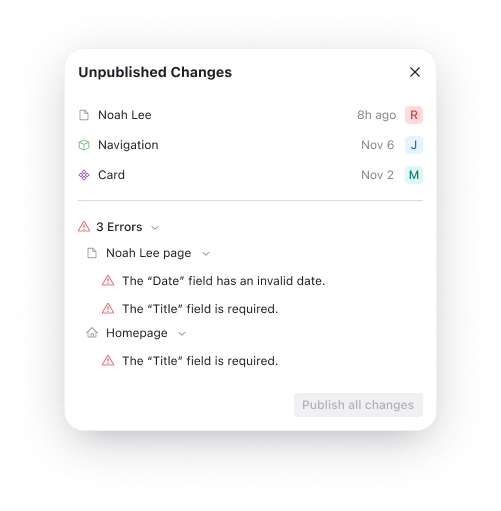 Display validation errors in page data form [#3500385] | Drupal.org