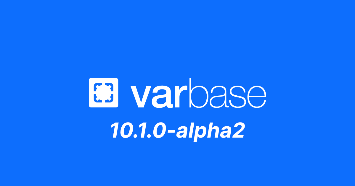 Varbase 10.1.0-alpha2 Release notes