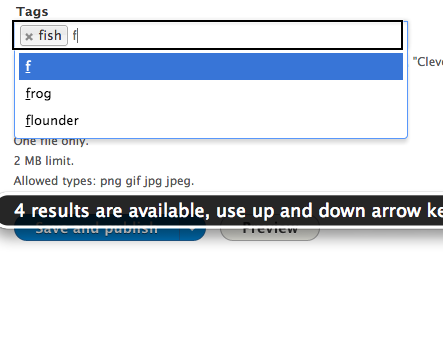 Screenshot of dropdown with 3 items selected