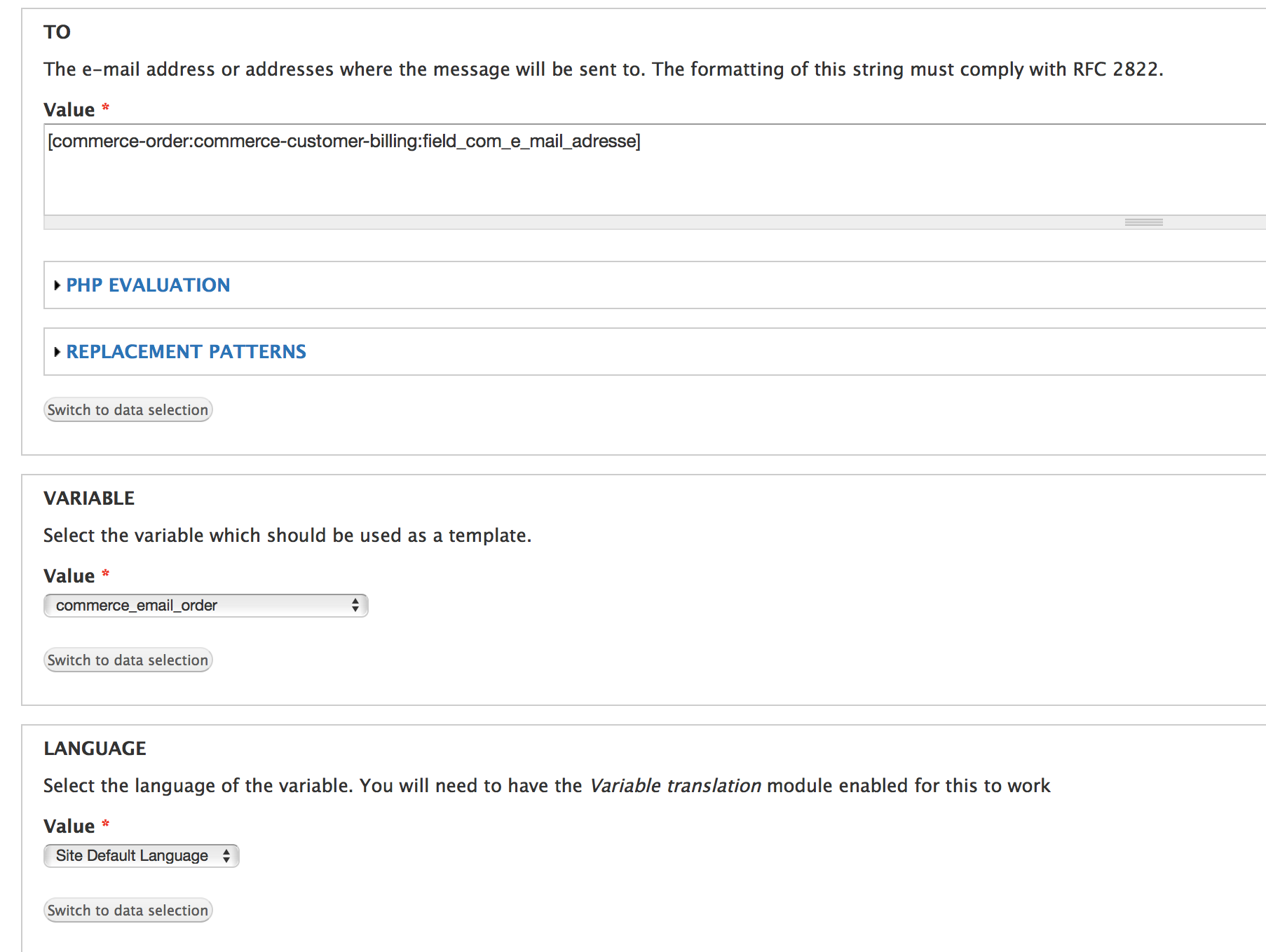 how to send invoice to customer with custom email field 2936537