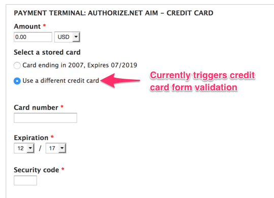 credit card on file form