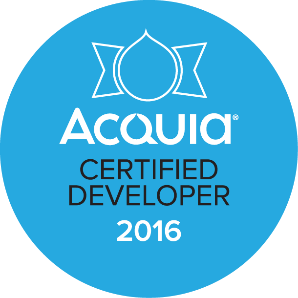 Acquia Certified Site Builder 2016
