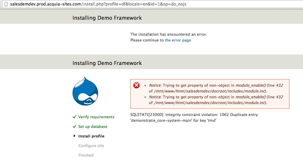 SQLSTATE[23000] Integrity constraint violation 1062 Duplicate entry
