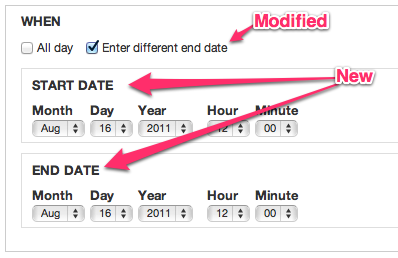 Add start date and end date labels [#1250626] | Drupal.org