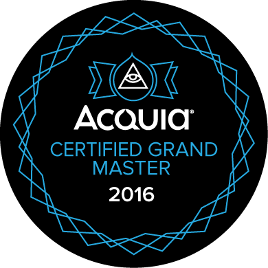 Acquia Certified Grand Master 2016