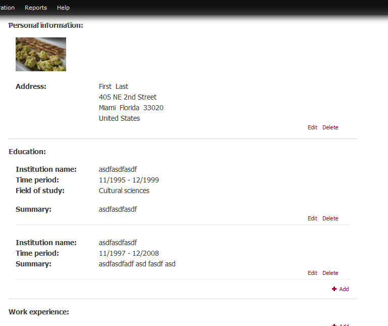 most recent resumes