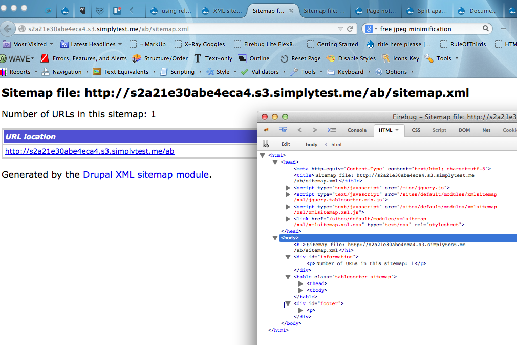 XML Sitemap Page