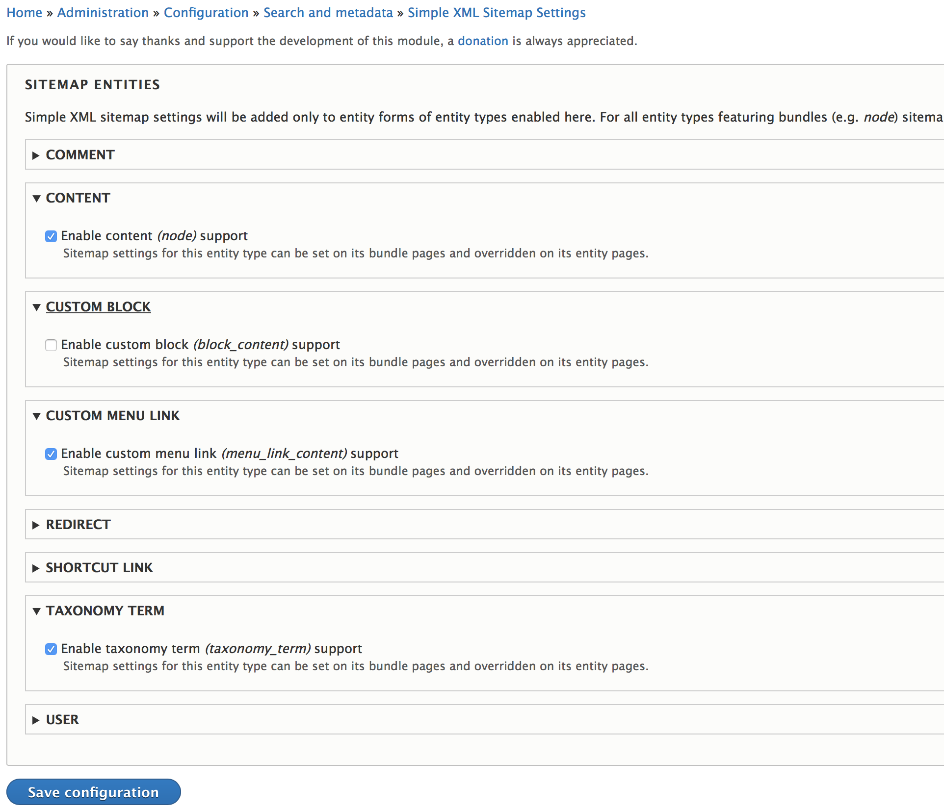 empty site map generated 2891895 drupal org