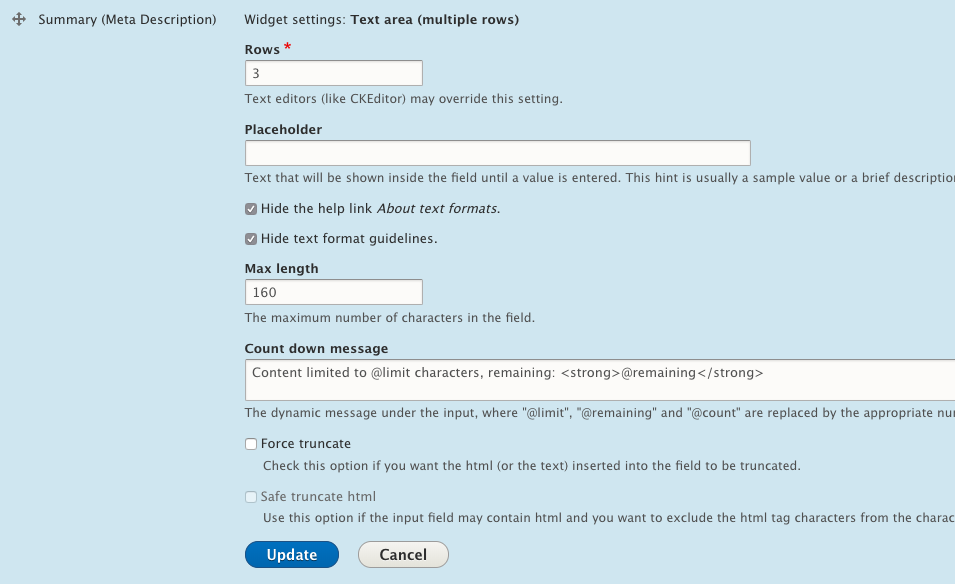 How to set character limit and maxlength