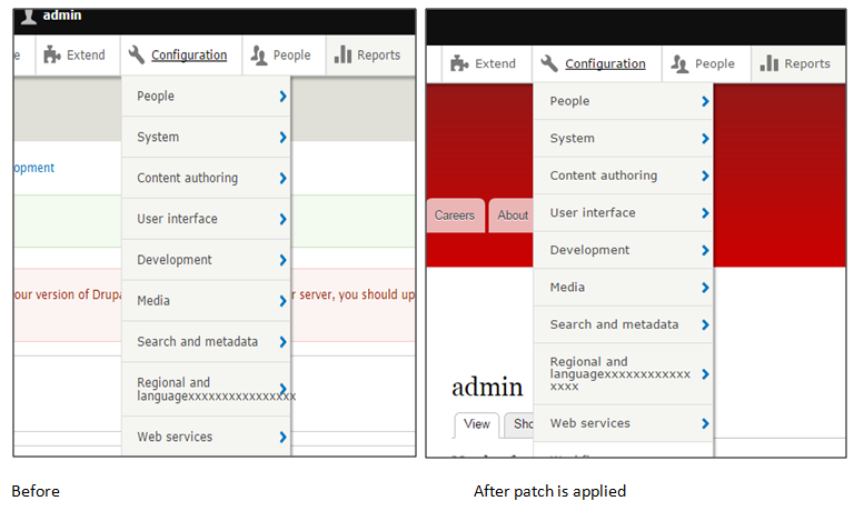 Admin Toolbar Extra Tools module display theme machine names instead of ...