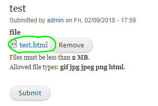 File link is provided to user without any validation.