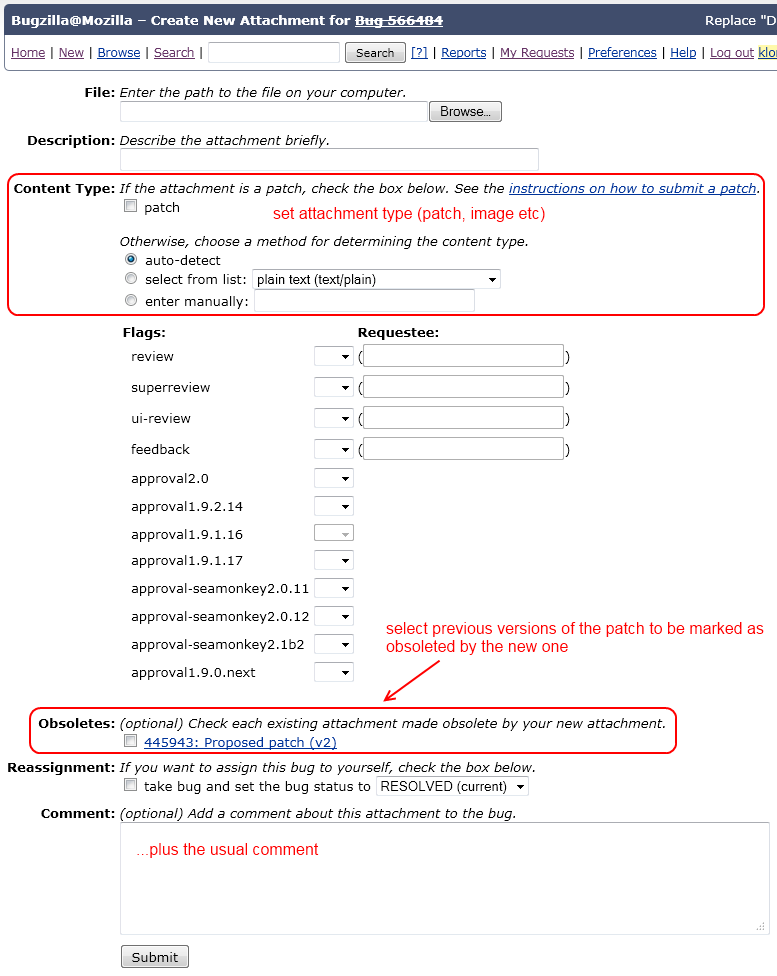 attachment upload dialog