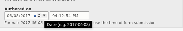 authored on hover