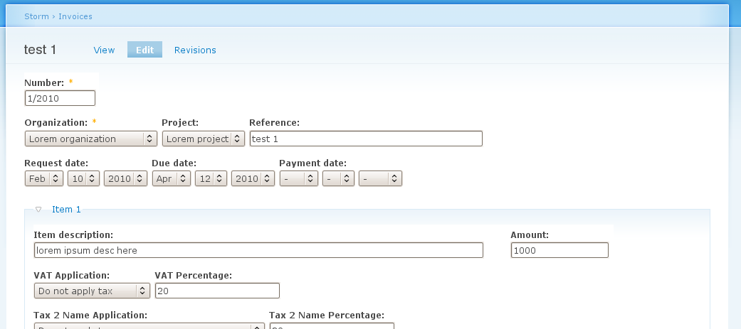customizable invoice