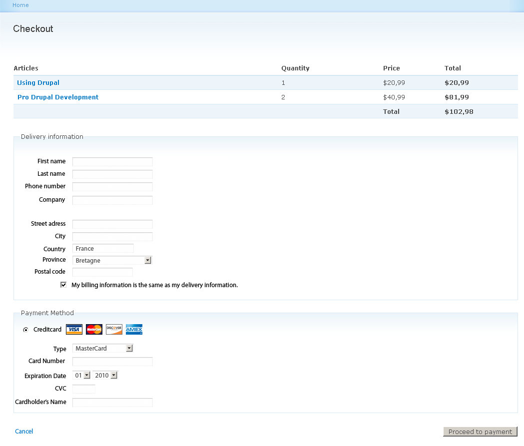 Additional tweaks to the shopping cart form UX [841954]