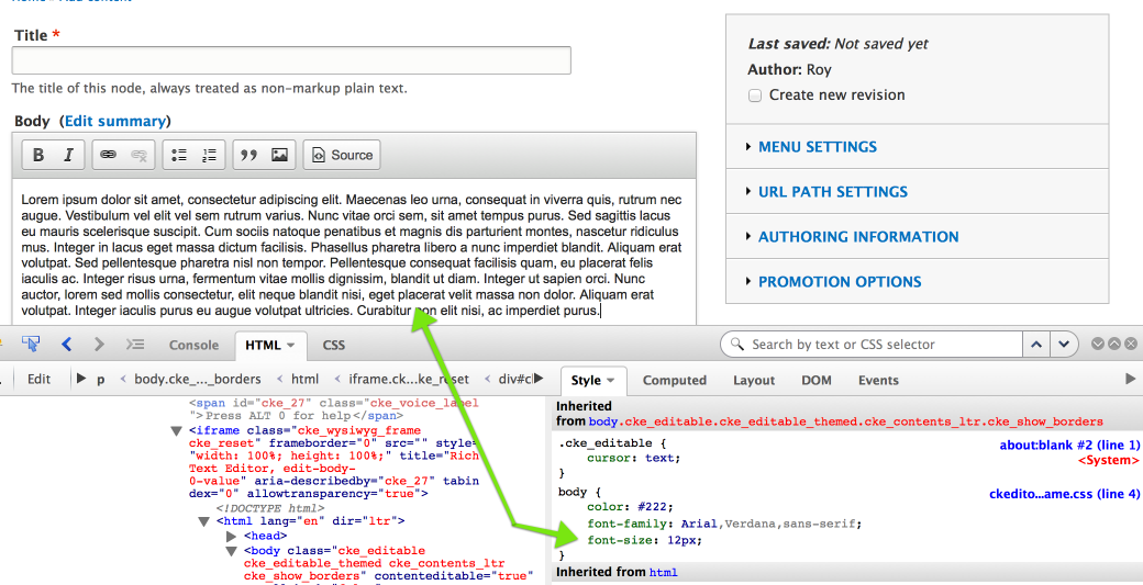 too small large font sizes for body text in ckeditor 2350011 text size css