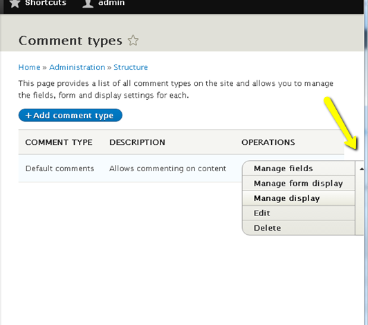 comment types