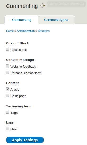Without Field UI comment module presents a poor UX [#2230177] | Drupal.org