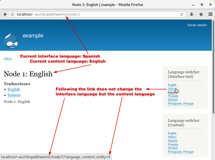 LanguageNegotiationContentEntity breaks interface language switcher with no query string