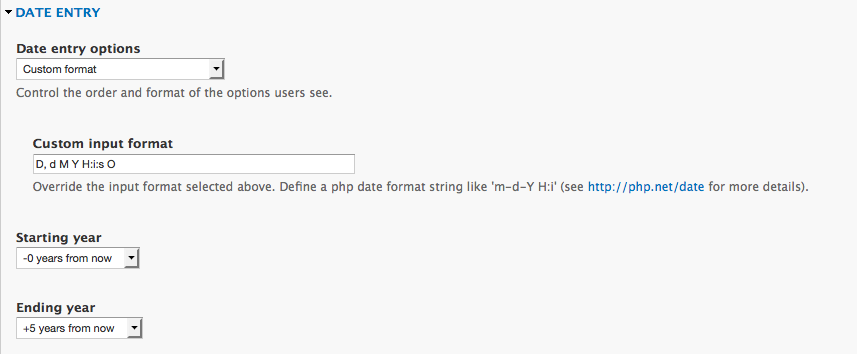 Content type field