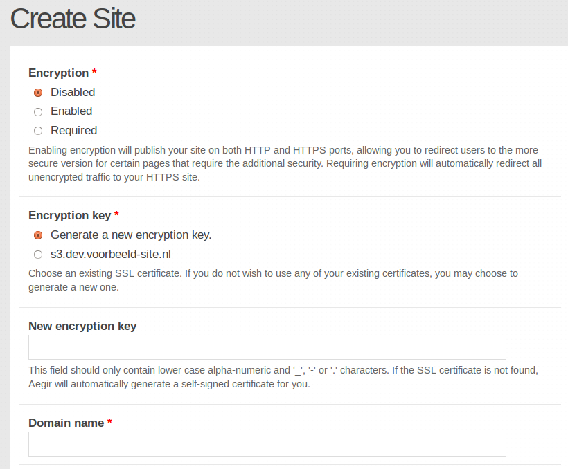 Screenshot of the current situation