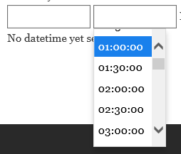 Timepicker look and feel on IE.