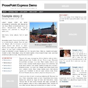 Sample story screenshot