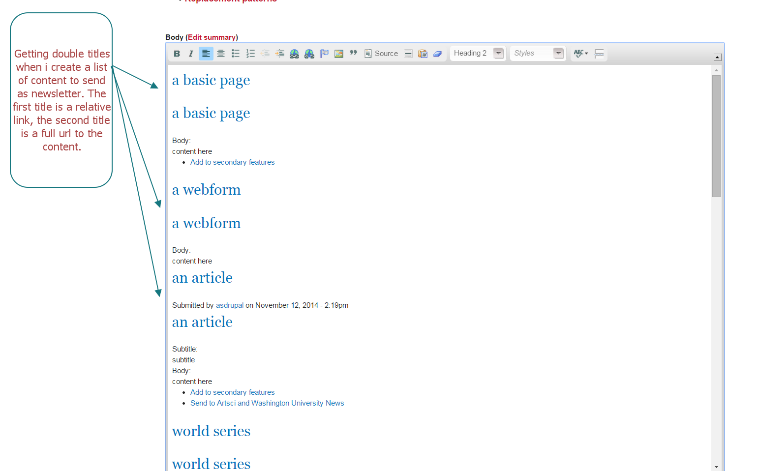 newsletter titles