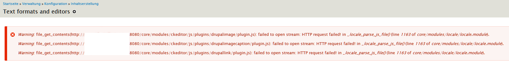 ckeditor request forbidden no user agent