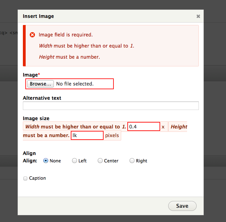 error with two patches for adding an image.