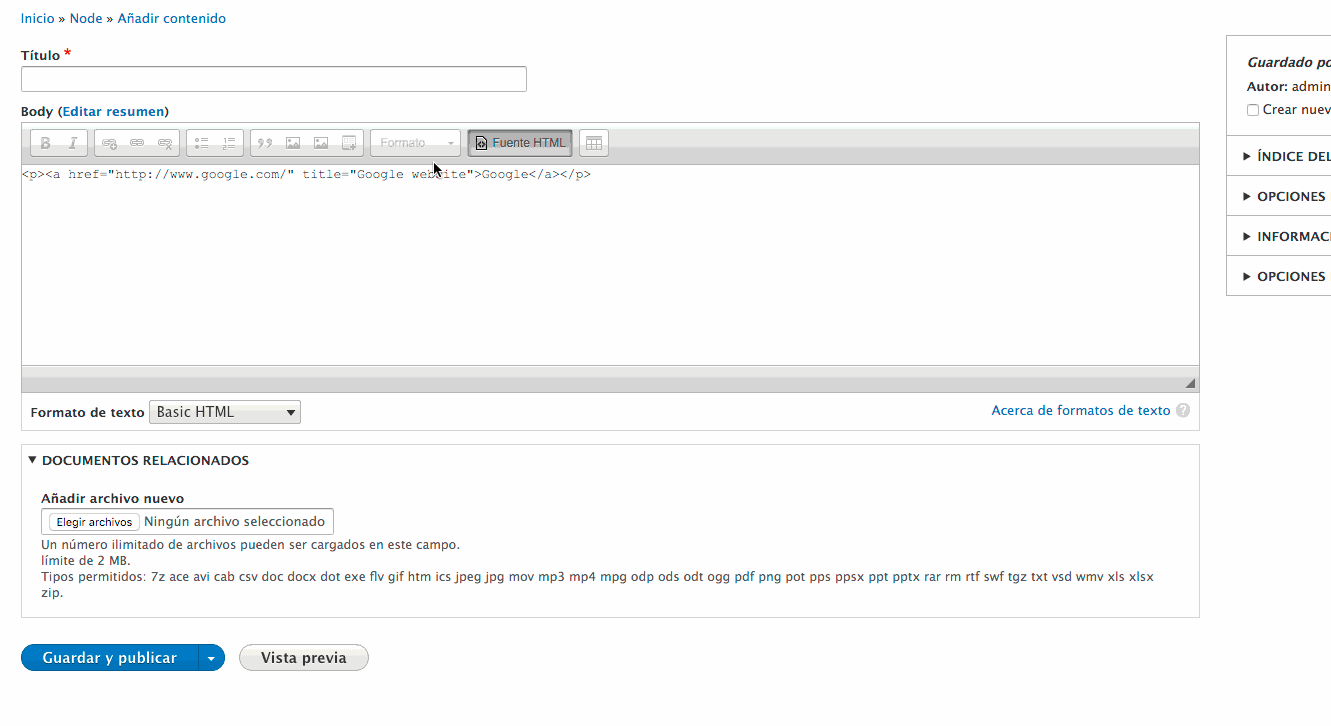 title field not filled in when editing a link with a title property