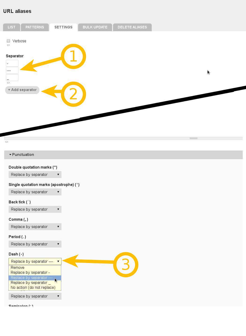 Mockup add separator