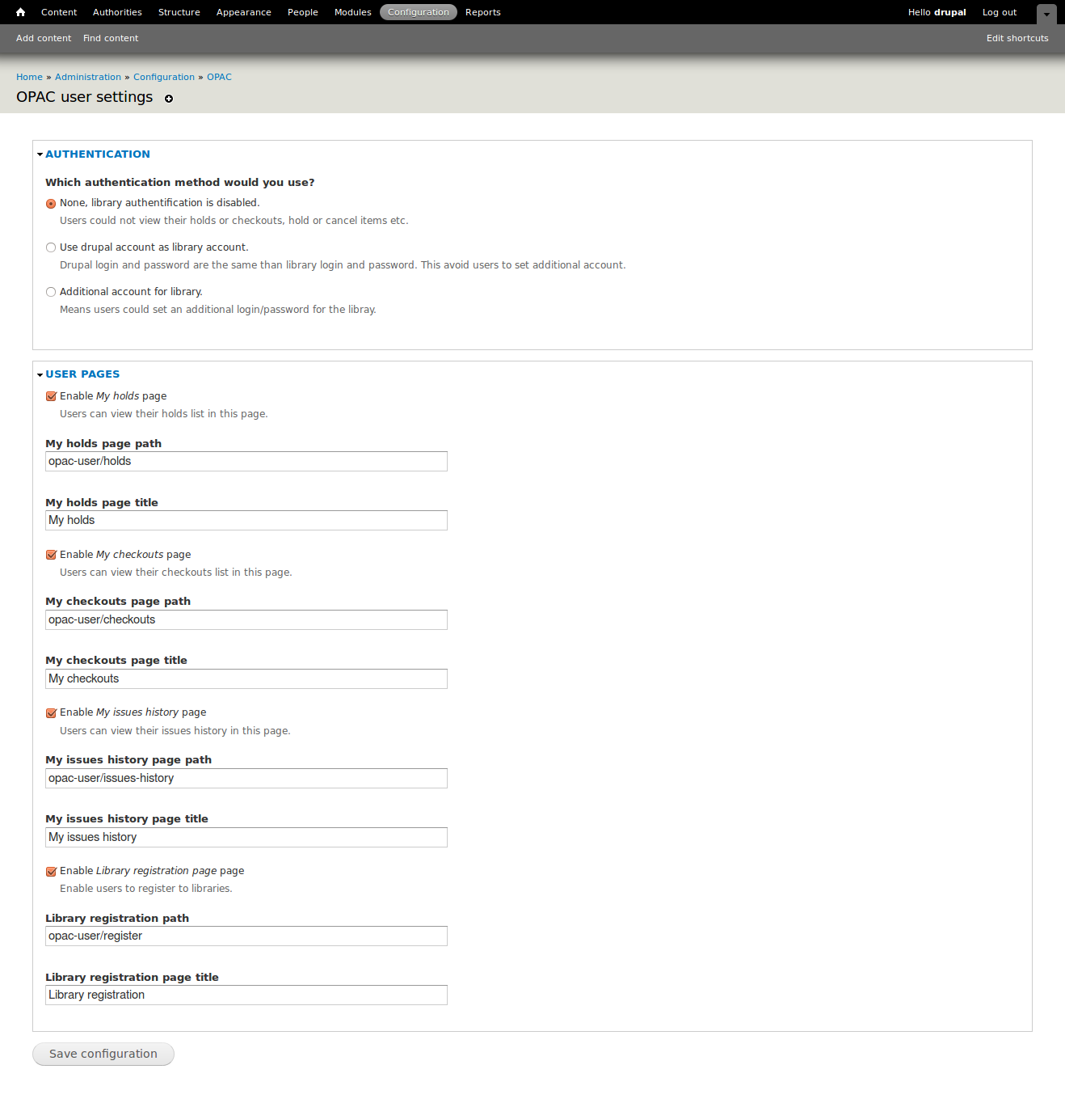 authentication with lis