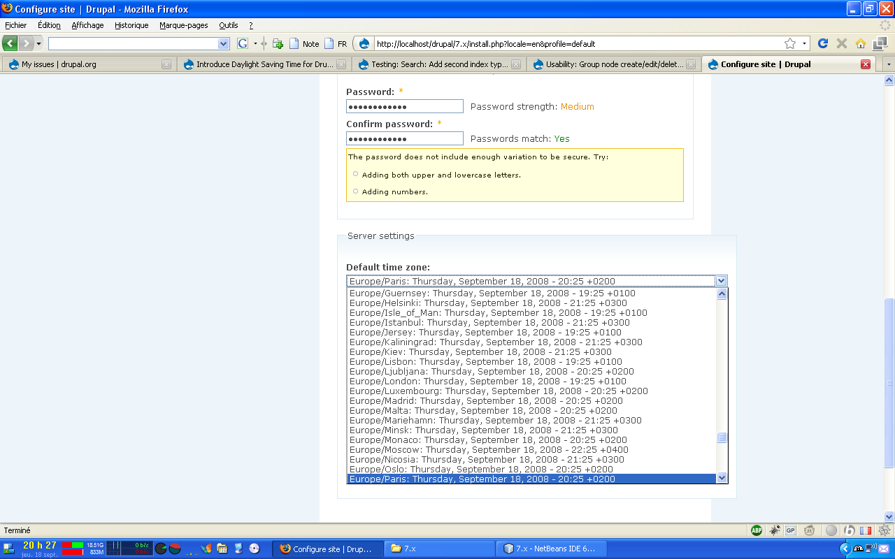 Introduce Daylight Saving Time For Drupal Drupal Org