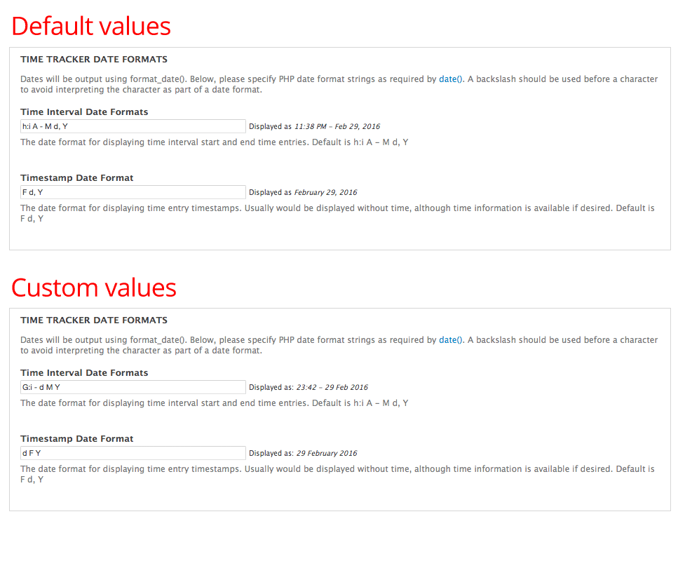 Show Date Format Previews On Global Settings Form 2678340 Time Tracker Date Previews Png